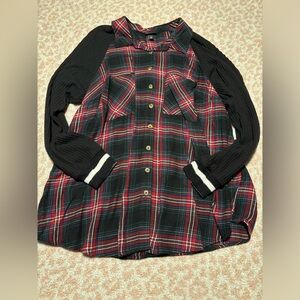 Torrid jersey style flannel